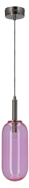 Lampadario LED viola con paralume in vetro ø 13 cm Fiuggi – Candellux Lighting
