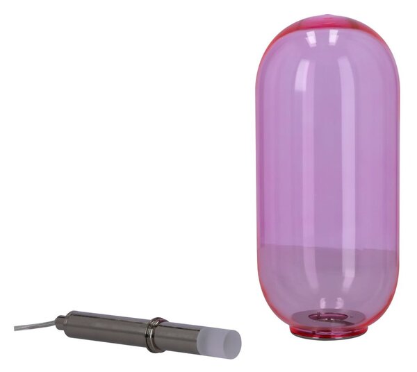 Lampadario LED viola con paralume in vetro ø 13 cm Fiuggi – Candellux Lighting