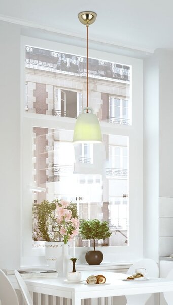 Lampadario per bambini verde con paralume in ceramica Sewilla – Candellux Lighting