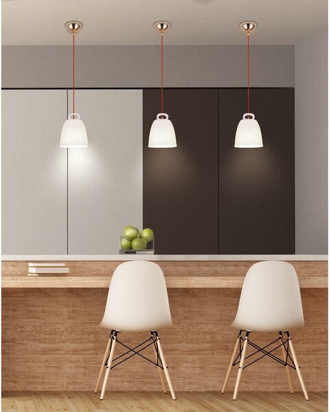 Lampadario per bambini bianco con paralume in ceramica Sewilla – Candellux Lighting