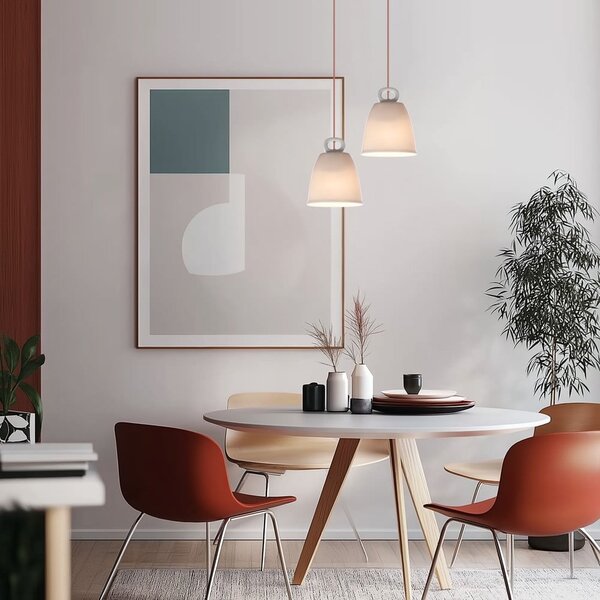 Lampadario per bambini bianco con paralume in ceramica Sewilla – Candellux Lighting