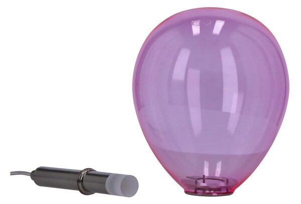 Lampadario LED viola con paralume in vetro Lukka – Candellux Lighting
