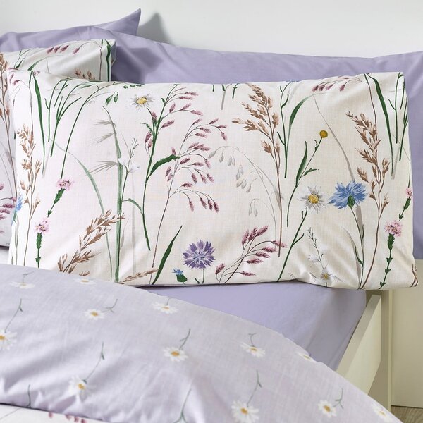 Biancheria da letto lavanda/beige per letto singolo 135x200 cm Grasmere – Catherine Lansfield