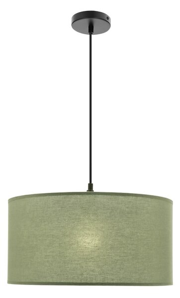 Lampadario verde con paralume in tessuto ø 40 cm Shanti – Candellux Lighting