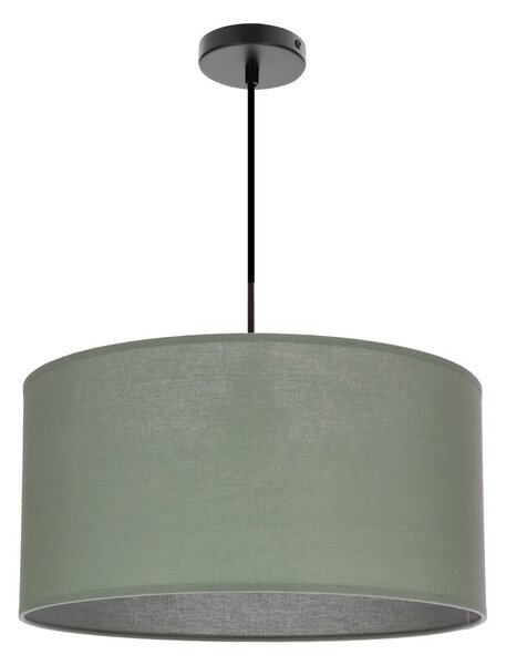 Lampadario verde con paralume in tessuto ø 40 cm Shanti – Candellux Lighting