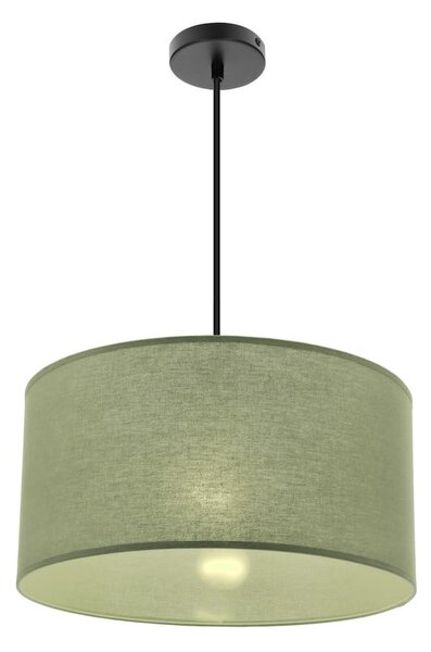 Lampadario verde con paralume in tessuto ø 40 cm Shanti – Candellux Lighting