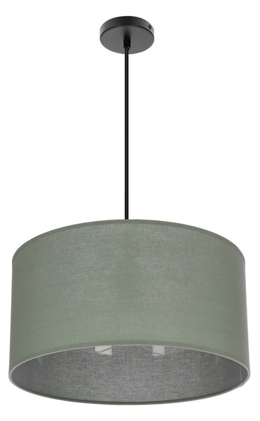 Lampadario verde con paralume in tessuto ø 40 cm Shanti – Candellux Lighting