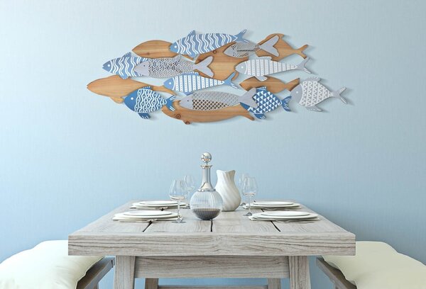 Decorazione da parete in metallo 91x33,5 cm Fish - Mauro Ferretti