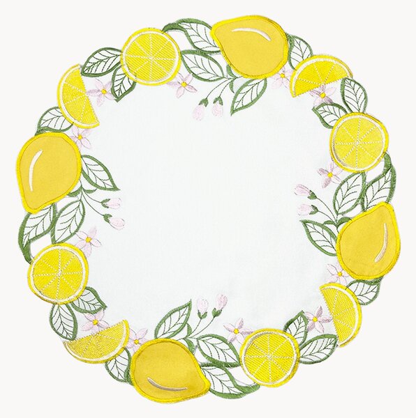 Set di 6 tovagliette rotonde Citron