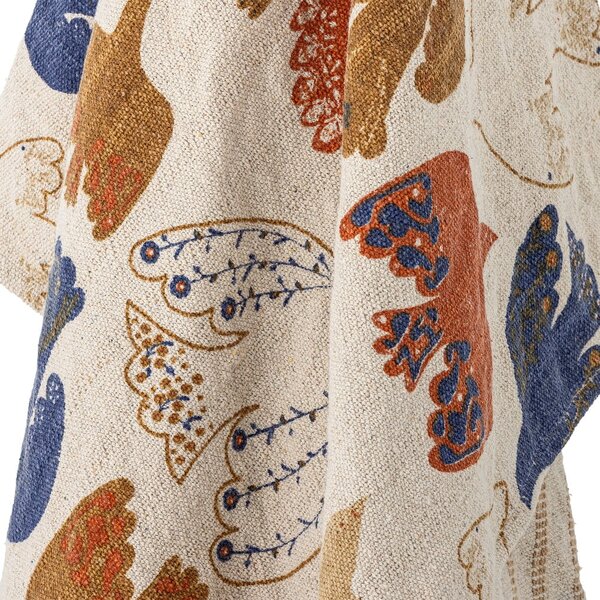 Coperta marrone in cotone riciclato 130x160 cm Anniversary – Bloomingville