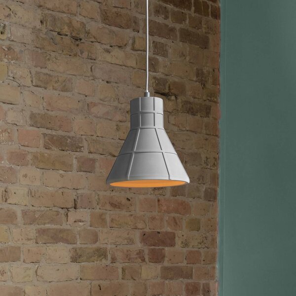 OSRAM Lampada a sospensione CONCRETE BIM, dimmerabile, Alluminio / Grigio / Zincato, Soggiorno / Sala da pranzo, calcestruzzo / cemento, Giovanile, Lampada a sospensione