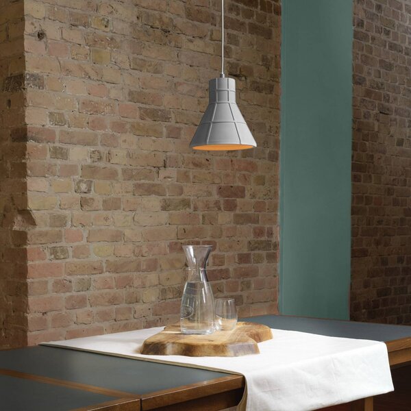OSRAM Lampada a sospensione CONCRETE BIM, dimmerabile, Alluminio / Grigio / Zincato, Soggiorno / Sala da pranzo, calcestruzzo / cemento, Giovanile, Lampada a sospensione