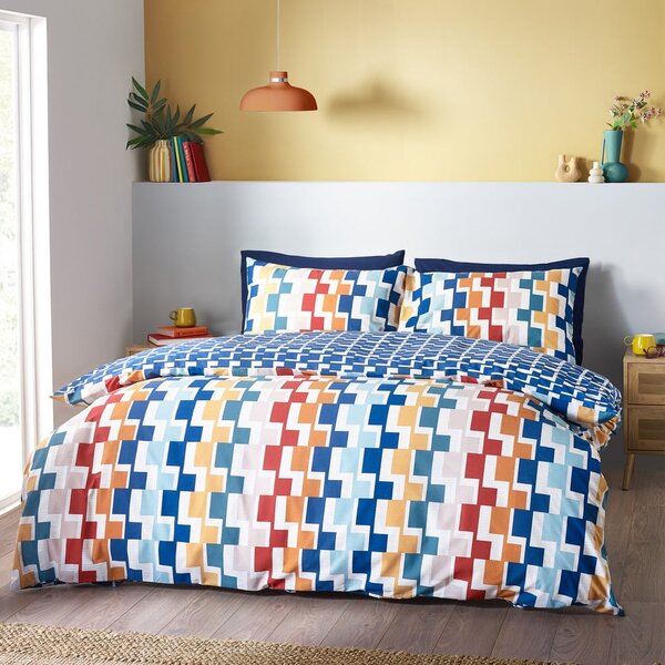 Biancheria da letto per letto singolo 135x200 cm Bryson Geo – Catherine Lansfield