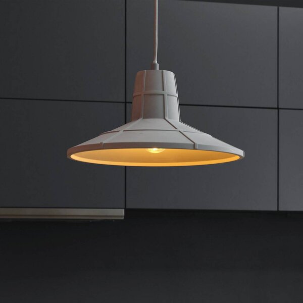 OSRAM Lampada a sospensione CONCRETE SALA, dimmerabile, Alluminio / Grigio / Zincato, Soggiorno / Sala da pranzo, calcestruzzo / cemento, Giovanile, Lampada a sospensione