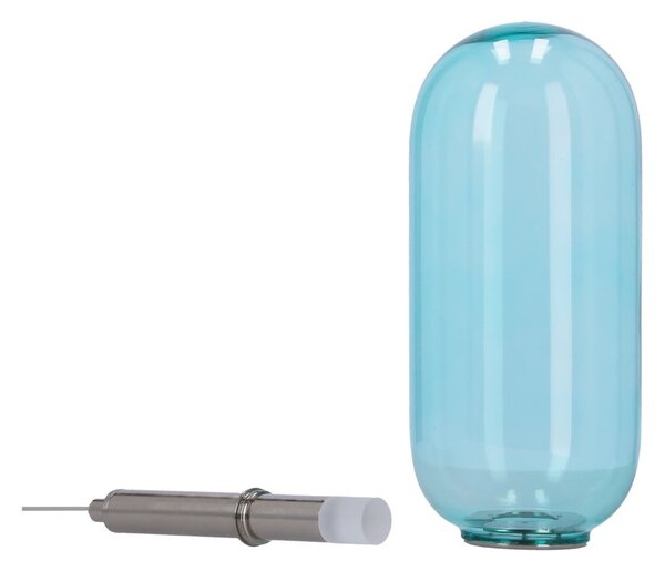 Lampadario LED blu con paralume in vetro ø 13 cm Fiuggi – Candellux Lighting
