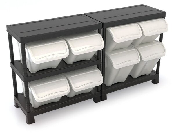 Scatola con coperchio bianca in plastica 55x39x32 cm All In Box – KIS