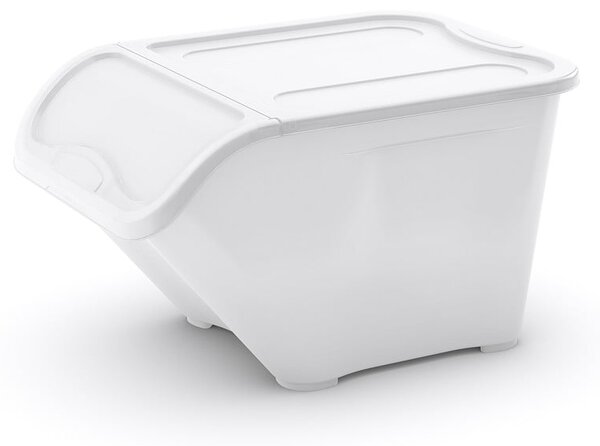 Scatola con coperchio bianca in plastica 55x39x32 cm All In Box – KIS