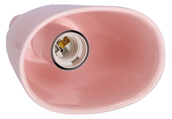 Lampadario rosa con paralume in ceramica Sewilla – Candellux Lighting