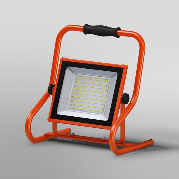 OSRAM Faro da cantiere a batteria LED OSRAM, 30 W, arancione, IP44, 4.000 K, Giallo / Arancione, Alluminio