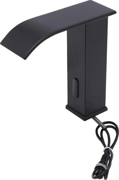 Rubinetto a infrarossi senza contatto - Rubinetto per lavabo - Montaggio a filo - Rilevamento automatico a infrarossi - Rame + acciaio inossidabile 304 - Distanza di rilevamento 5 cm - Nero