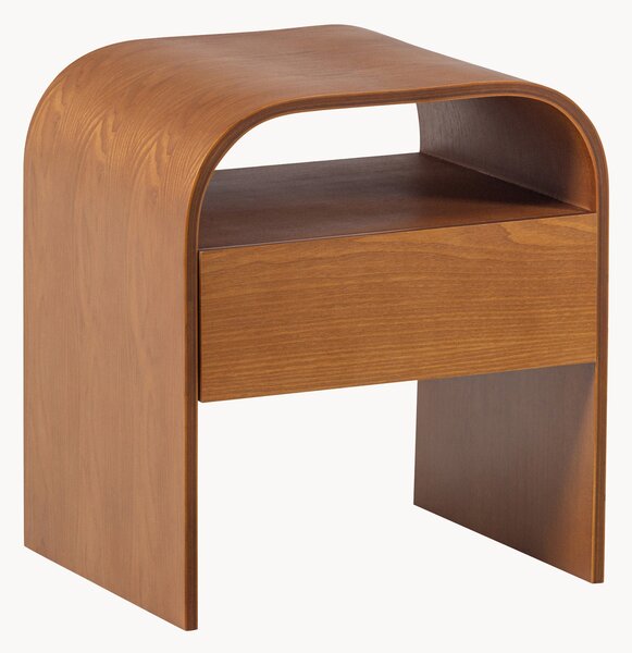 Comodino effetto legno con cassetto Momo