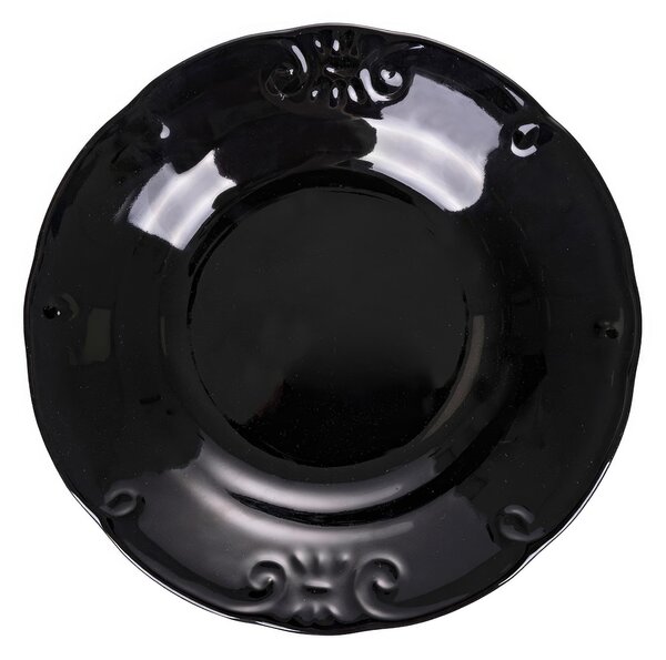 Piatto fondo Duchessa Stones C In gres smaltato Utilizzabile in microonde Lavabile in lavastoviglie Misure: � 23 x h. 3,5 cm Colore: nero