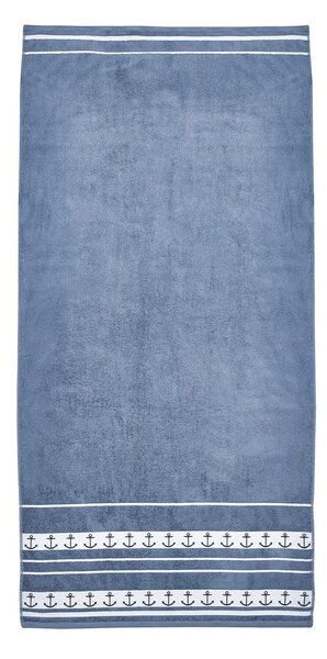 Telo mare blu in cotone 90x180 cm Anchors – Catherine Lansfield