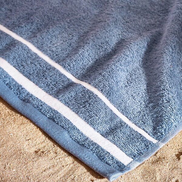 Telo mare blu in cotone 90x180 cm Anchors – Catherine Lansfield