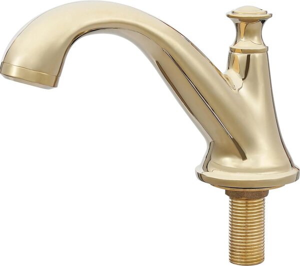 Rubinetto lavabo largo - Rubinetto a 3 fori - Due maniglie, maniglie a croce - Attacco G1/2 (1,27 cm) - Rame e acciaio inossidabile 201