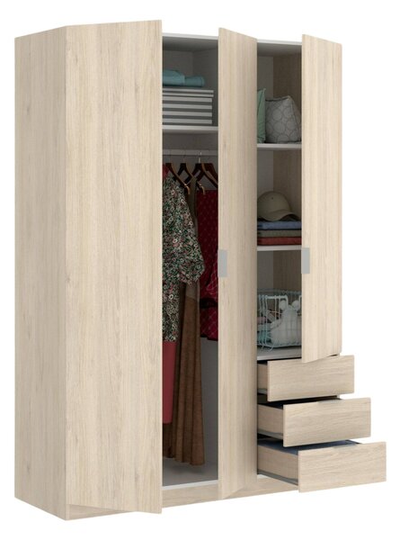 Guardaroba 3 ante rovere 121x184h cm - Astru