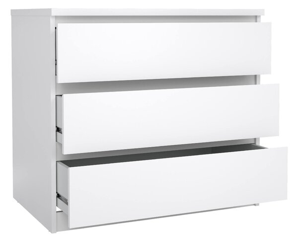 Cassettiera moderna bianca lucida 77x70h cm - Artic