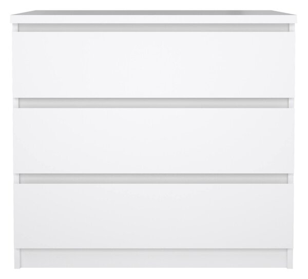 Cassettiera moderna bianca lucida 77x70h cm - Artic