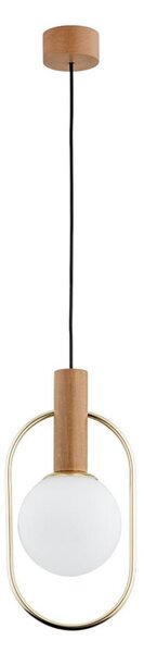 Lampadario a sospensione con filo MODI 1xE14/10W/230V oro/beige