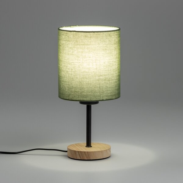 Brilagi - Lampada da tavolo NUBILA WOOD 1xE27/25W/230V quercia/nero