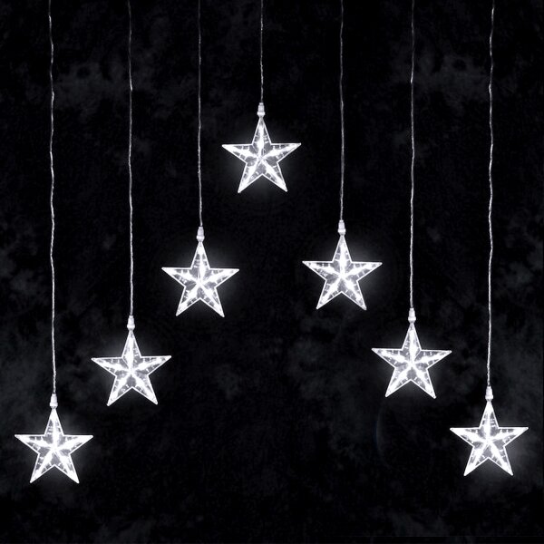 Aigostar - Catena luminosa LED per esterni 70xLED/230V 1,2x1m IP44, bianco freddo, effetto stelle