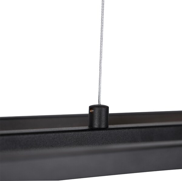 Lampada a sospensione industriale intelligente nera incl. 4 WiFi A60 - Cage