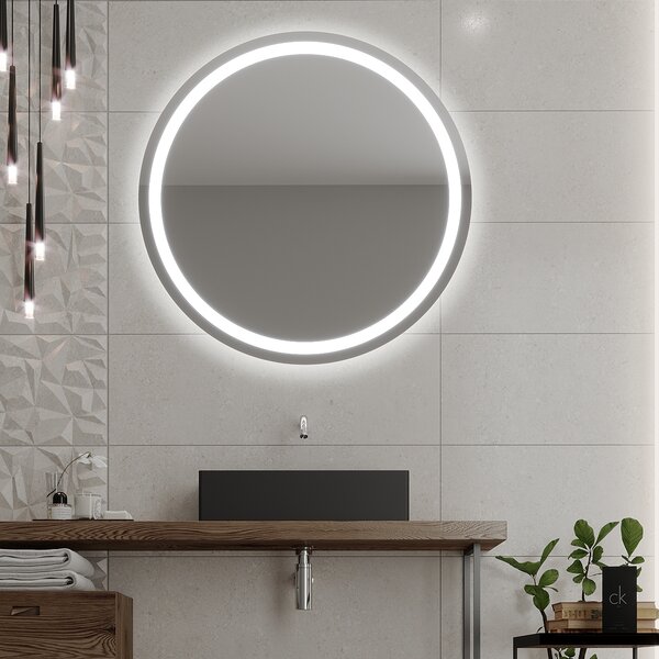 Specchio rotondo con illuminazione LED C4