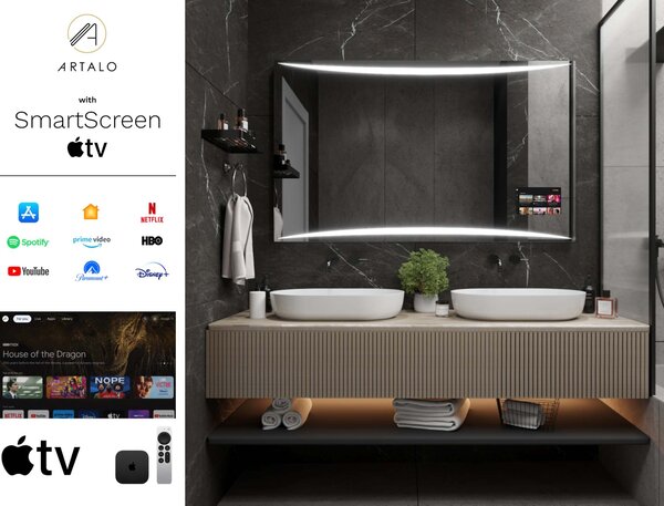 Specchio con LED illuminazione M16 premium