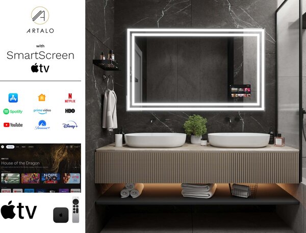 Specchio con LED illuminazione M3 premium