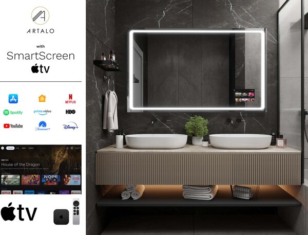 Specchio con LED illuminazione M6 premium