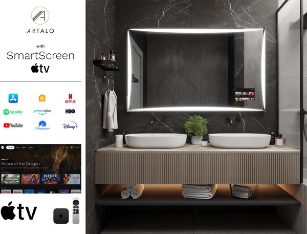 Specchio con LED illuminazione M5 premium