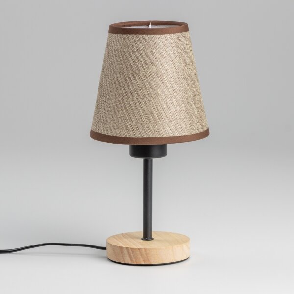 Brilagi - Lampada da tavolo NUBILA WOOD 1xE27/25W/230V quercia/marrone