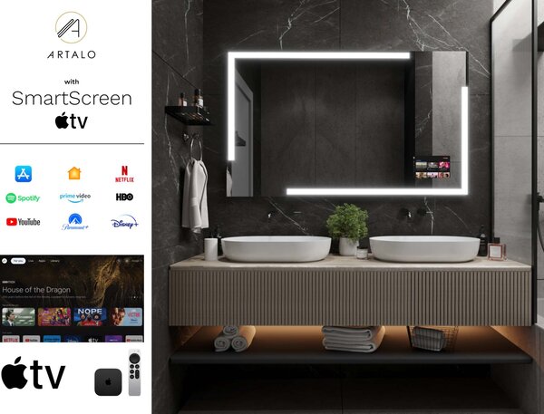 Specchio con LED illuminazione M23 premium