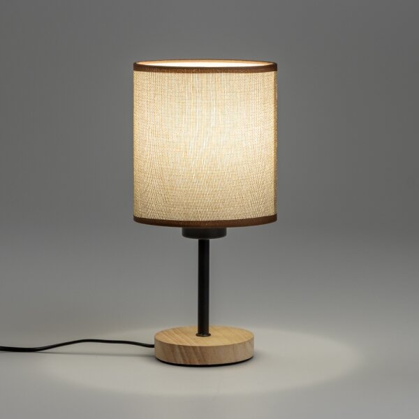 Brilagi - Lampada da tavolo NUBILA WOOD 1xE27/25W/230V quercia/marrone