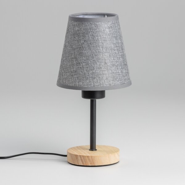 Brilagi - Lampada da tavolo NUBILA WOOD 1xE27/25W/230V quercia/grigio