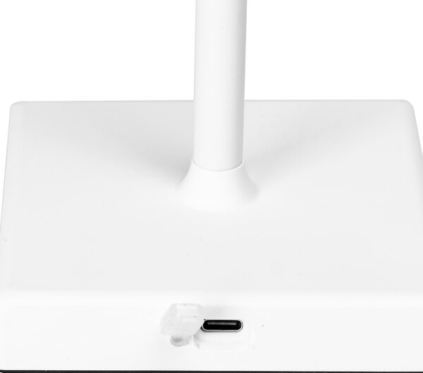 Lampada da tavolo Led touch Dory Bianca 4W portatile a batteria ricaricabile USB Aigostar