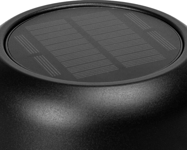 Lampada da tavolo Led touch Minimalist Nera 3W portatile ricaricabile energia solare Aigostar