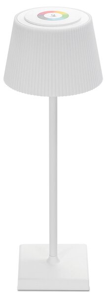 Lampada da tavolo Led touch Dory Bianca RGB 4W portatile a batteria ricaricabile USB Aigostar