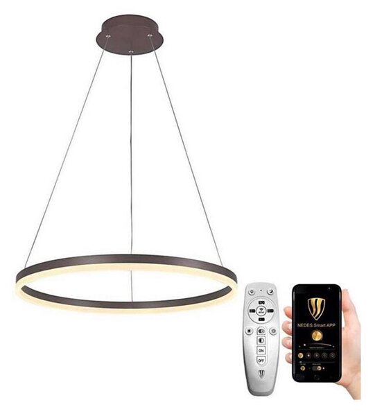 Brilagi - Lampadario a sospensione con filo LED dimmerabile CIRCLE LED/42W/230V 3000-6500K marrone + +TC