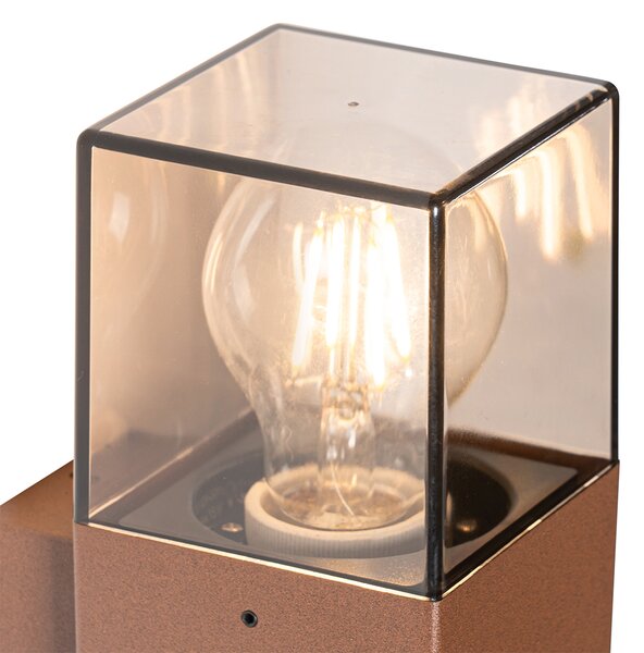 Lampada da parete per esterni intelligente marrone ruggine IP44 con WiFi P45 - Denmark